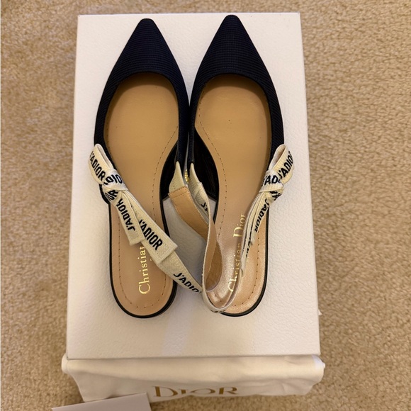 Dior Shoes - Dior Women's Black J'Adior Slingback Flats